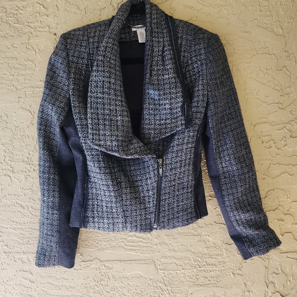 Cache Wool Jacket Black And Gray - image 2